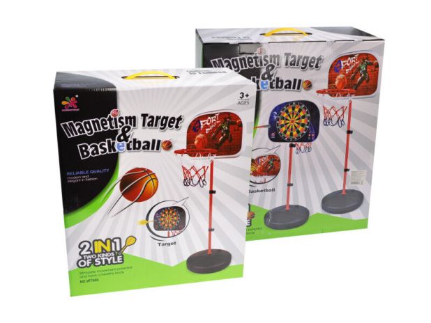 Zestaw Gier 2w1 Koszykówka Dart 166cm WT666