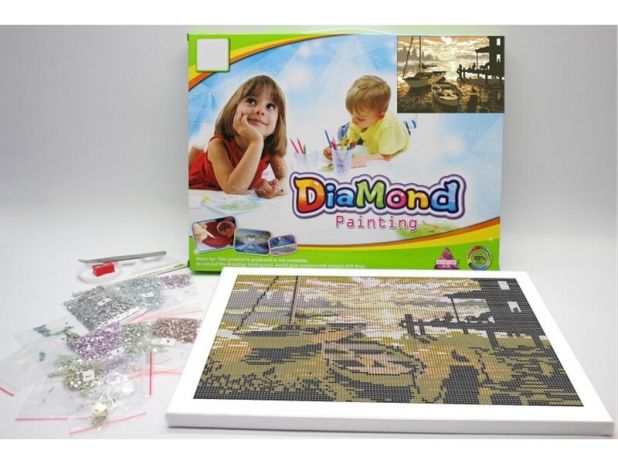 Haft Diamentowy Zestaw Do Wyklejania Diamond Painting - Łódki 3040Z-8