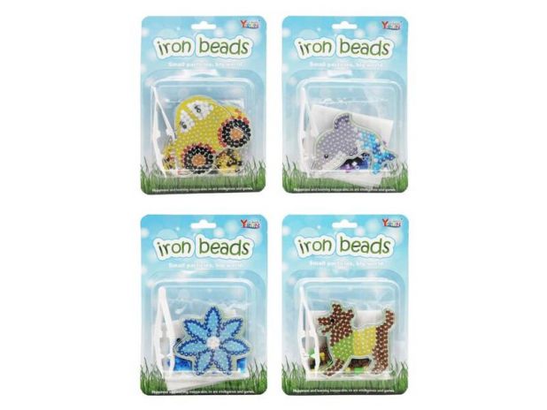 Mini Zestaw Koralików Do Zgrzewania Prasowanka 4 Wzory AT16B