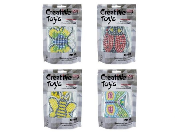 Mini Zestaw Koralików Do Zgrzewania Prasowanka 4 Wzory CT-0023G